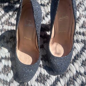 Sparkly blue Christian Louboutin pumps